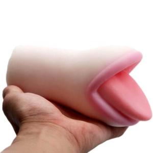 Âm đạo giả hình miệng bằng silicon theo mô tả sản phẩm, đồ chơi người lớn dành cho nam giới trưởng thành, thiết kế cầm tay tiện lợi, hai lựa chọn màu sắc, phù hợp nhu cầu trải nghiệm cá nhân và sử dụng kín đáo