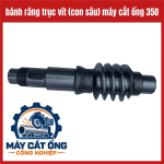 Trục vít con sâu máy cắt ống 350, phụ tùng truyền động cơ khí thay thế cho cụm máy tương thích, hỗ trợ bảo trì thiết bị gia công ống thép và inox, kiểm tra đường kính trục, chiều dài và hình dạng ren trước khi đặt mua
