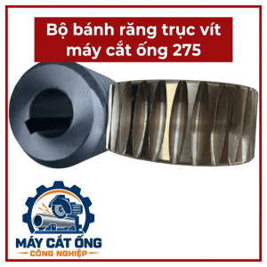 Bộ bánh răng truyền động máy cắt ống 275, cụm trục vít con sâu thay thế cho thiết bị tương thích, phù hợp xưởng gia công kim loại cần sửa chữa máy cắt ống, đối chiếu hình dạng và thông số kỹ thuật với bộ phận cũ