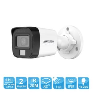 Camera Hikvision 2.0MP, đèn kép ColorVu, công nghệ HDTVI, hình ảnh siêu rõ, chống nước IP67, hoạt động ổn định trong mọi điều kiện thời tiết