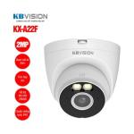 Camera WiFi Kbvision Full Color 2MP, cảnh báo chủ động bằng còi và đèn, góc nhìn rộng 98°, đàm thoại 2 chiều, kết nối dễ dàng, chuẩn chống nước IP67 siêu bền