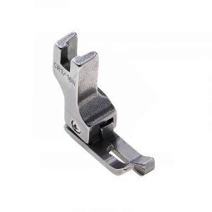 Chân vịt mí phải 2 ly CR1/16N, Susei, phụ kiện máy may công nghiệp 1 kim, chân vịt bù phải 1,6 mm giúp giữ mép vải theo cữ mí, phù hợp xưởng may và thợ sửa máy, phụ kiện ngành may, thay thế chân vịt cũ, kiểm tra đúng mã trước khi lắp