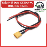Đầu Nối Đực XT30U-M D18 Dài 30cm, Jack XT30U Male 2 Pin, Dây 18AWG, Đầu Nối Nguồn DC, Kết Nối Pin Lithium, Phụ Kiện Drone FPV, RC, ESC, Motor, Mạch Điều Khiển Và Bộ Dây Điện