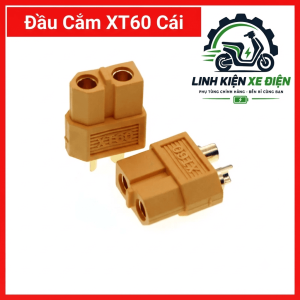 Đầu Cắm XT60 Cái, Jack Nguồn XT60 Female 2 Pin, Đầu Nối Pin LiPo, Pin LiFePO4, ESC, Drone FPV, Xe RC, Thiết Bị DC Công Suất, Kết Nối Dây 12AWG, Tiếp Điểm Đồng Mạ Vàng, Vỏ PA Cách Điện, Kết Nối Nguồn DC Công Suất Cao