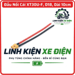 Giắc cái XT30U-F AMASS 18AWG dài 10cm, đầu nối XT30U 2 chân, dây silicone mềm, kiểu ra dây 180 độ, dùng cho pin LiPo, ESC, drone FPV, xe điều khiển, robot, mô hình điện và mạch DIY