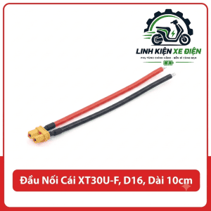 Đầu Nối Cái XT30U-F D16 Dài 10cm, Cáp XT30U 16AWG 2 Pin, Dây Nguồn Cho Pin LiPo Và ESC, Phù Hợp Drone FPV, Xe Điều Khiển RC, Máy Bay Mô Hình, Robot, Mạch Điều Khiển Và Các Dự Án Điện Tử DIY Cần Đầu Nối Nhỏ Gọn