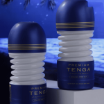 TENGA Premium Rolling Head CUP mã TOC-203PT, cốc thư giãn nam với cơ chế đầu lăn chuyển động linh hoạt, thiết kế nhỏ gọn, chất liệu TPE và vỏ PE, gel bôi trơn có sẵn, sử dụng một lần theo hướng dẫn của hãng