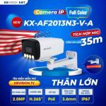 KBVISION KX-AF2013N3-V-A, Camera IP 2MP Full Color, Đèn LED 35m + 50m, Ghi Âm, Nén H.265+, Chống Bụi Nước IP67
