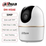Camera Dahua DH-H5AE, 5MP Wifi, Hồng Ngoại 10m, Đàm Thoại Hai Chiều, Phát Hiện Chuyển Động, Báo Động Còi Hú, Chuẩn ONVIF, Lưu Trữ 256GB, Ứng Dụng DMSS Tiện Lợi