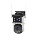 VStarcam CS621DR Dual Lens Wifi Camera, hai mắt không điểm mù, ánh sáng kép full color, AI human detection, hỗ trợ 4 người xem cùng lúc, IP66, màn hình kép, quản lý từ xa qua app