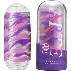 Cốc thủ dâm TENGA ARTE Weave họa tiết đan xen đàn hồi, thiết kế nhỏ gọn 135 mm, kết hợp lớp Elastomer mềm và lõi có độ chắc, cho phép điều chỉnh lực cầm để thay đổi cảm giác, có thể lộn mặt trong để vệ sinh