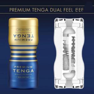 TENGA Premium Dual Sensation CUP, cốc thủ dâm nam có hai đầu sử dụng với kết cấu bên trong khác biệt, lựa chọn giữa cảm giác ôm sát và mềm mại, gel bôi trơn có sẵn, thiết kế nhỏ gọn dành cho nam giới trưởng thành